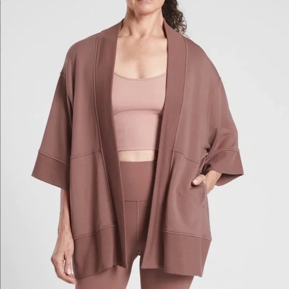 Athleta Lotus Wrap Cardigan in Blush Size Small / Medium